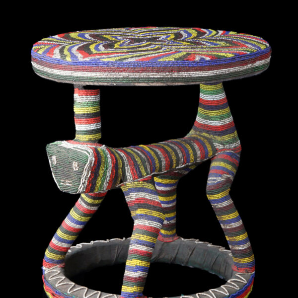 Beaded Stool - Bamileke People, Cameroon