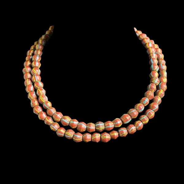 Collectible Venetian glass bicone King trade beads